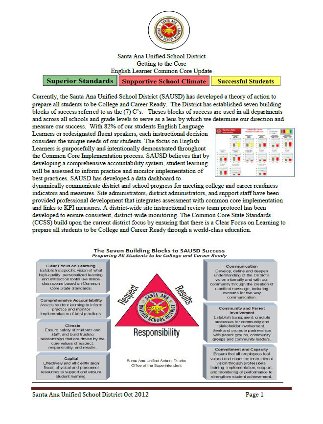 SAUSD District EL Common Core Update English 